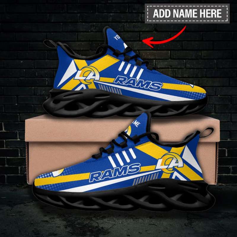 Los Angeles Rams Personalized Yezy Running Sneakers