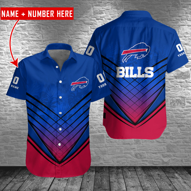Buffalo Bills Personalized Button Shirt Sizing Chart
