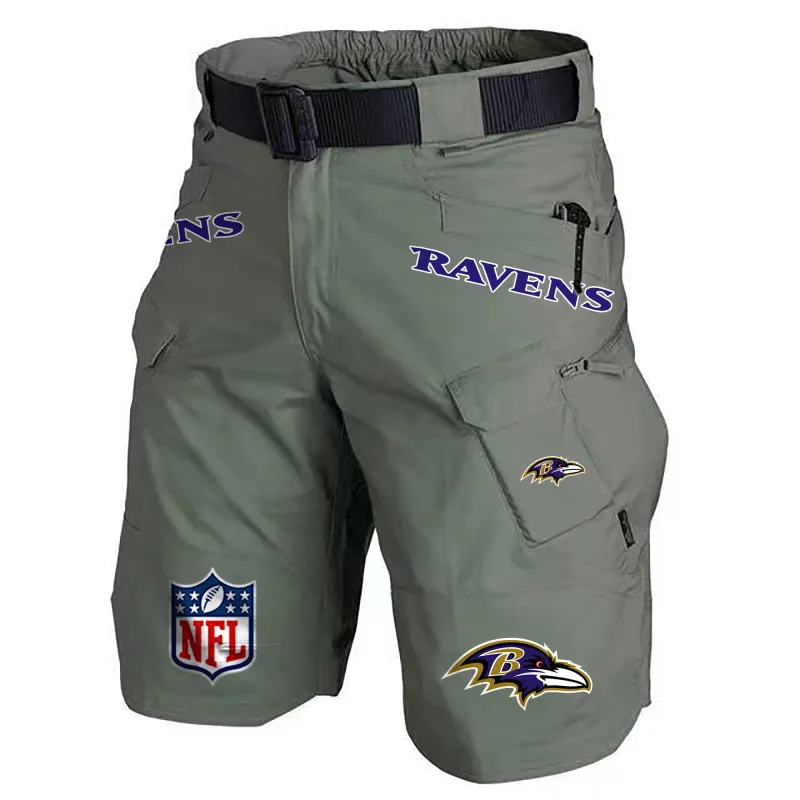 Baltimore Ravens Army Green Shorts