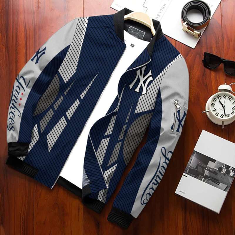 New York Yankees Bomber Jacket Back View