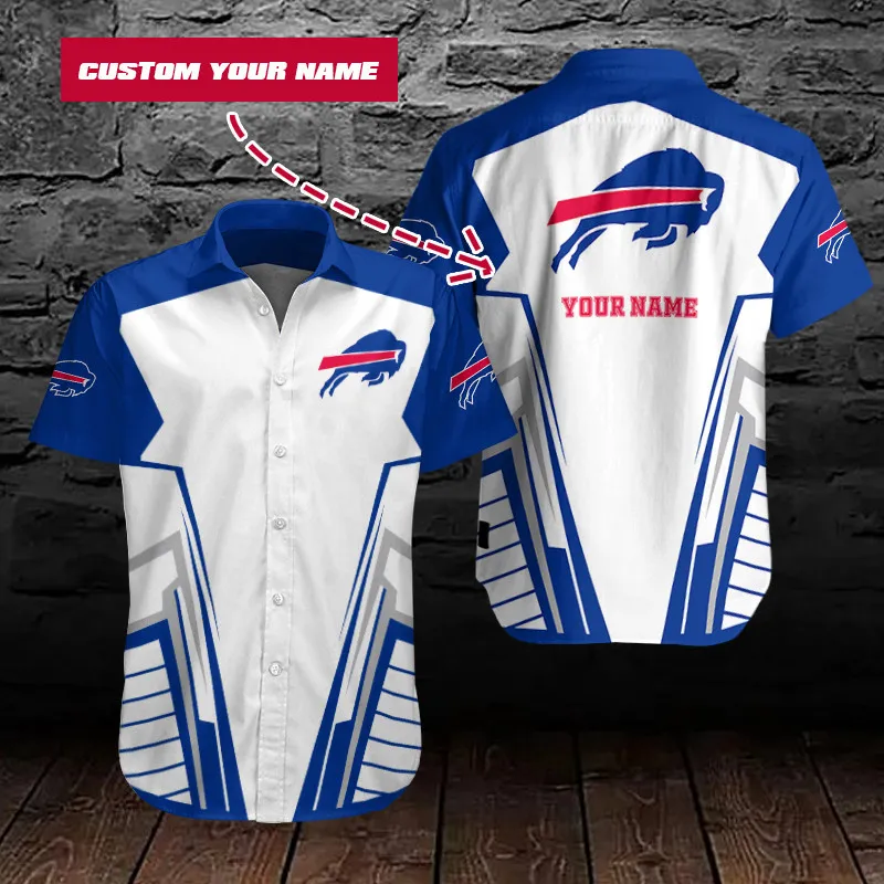 Buffalo Bills Personalized Button Shirts Sizing Chart