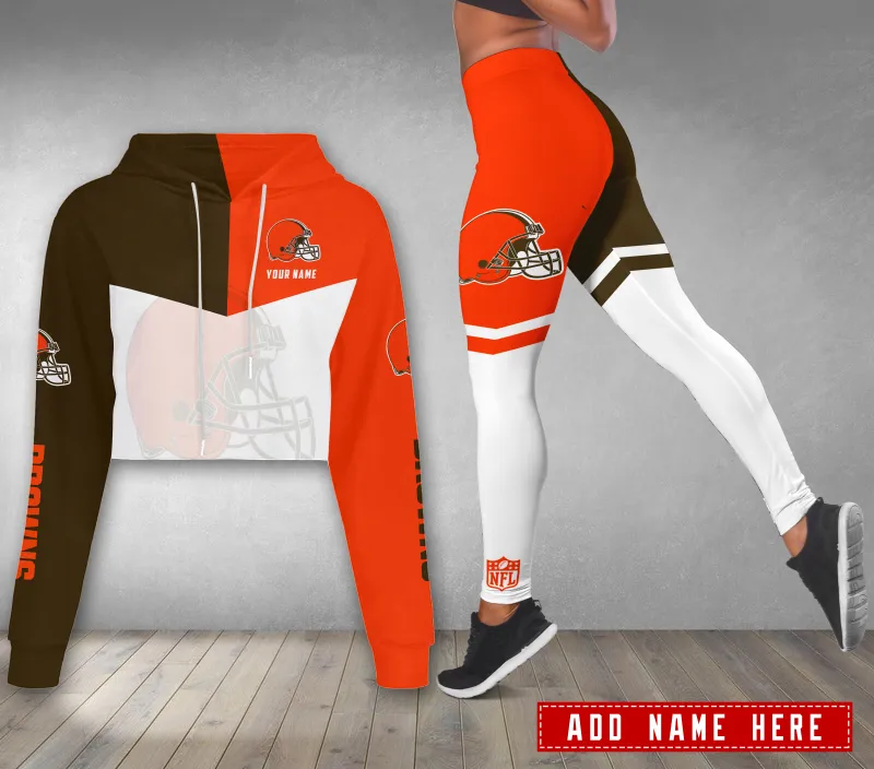 Cleveland Browns Combo Croptop Hoodie