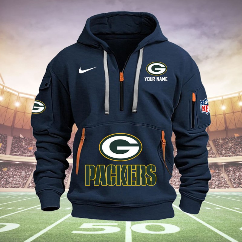 Close-up of Green Bay Packers Hoodie