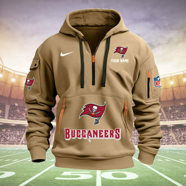 Tampa Bay Buccaneers Quarter Zip Hoodie 7