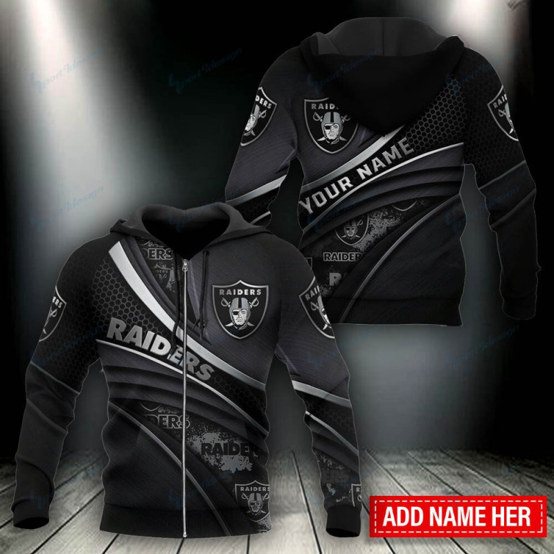 Las Vegas Raiders Personalized Hoodie Second View