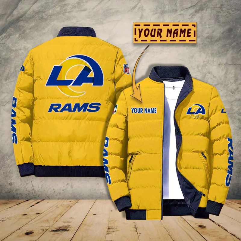 Close-up of Los Angeles Rams Puffer Jacket