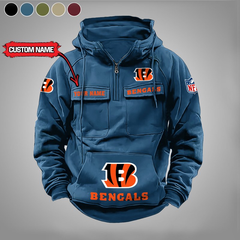 Cincinnati Bengals Hoodie Blue