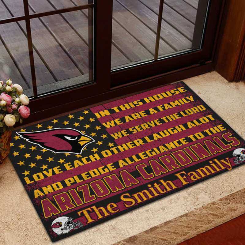 Arizona Cardinals Personalized Doormat