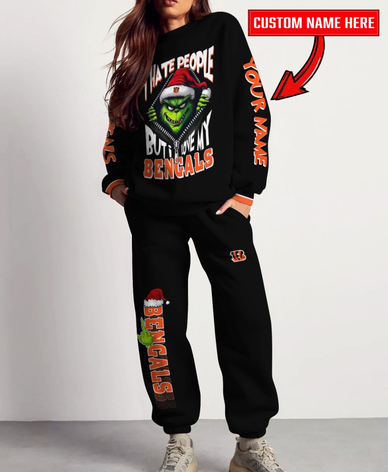 Cincinnati Bengals Combo Unisex Sweatshirt And Sweatpants