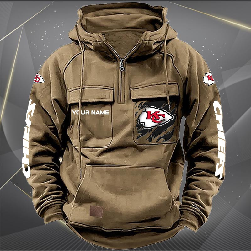 Kansas City Chiefs Zip Hoodie Side View