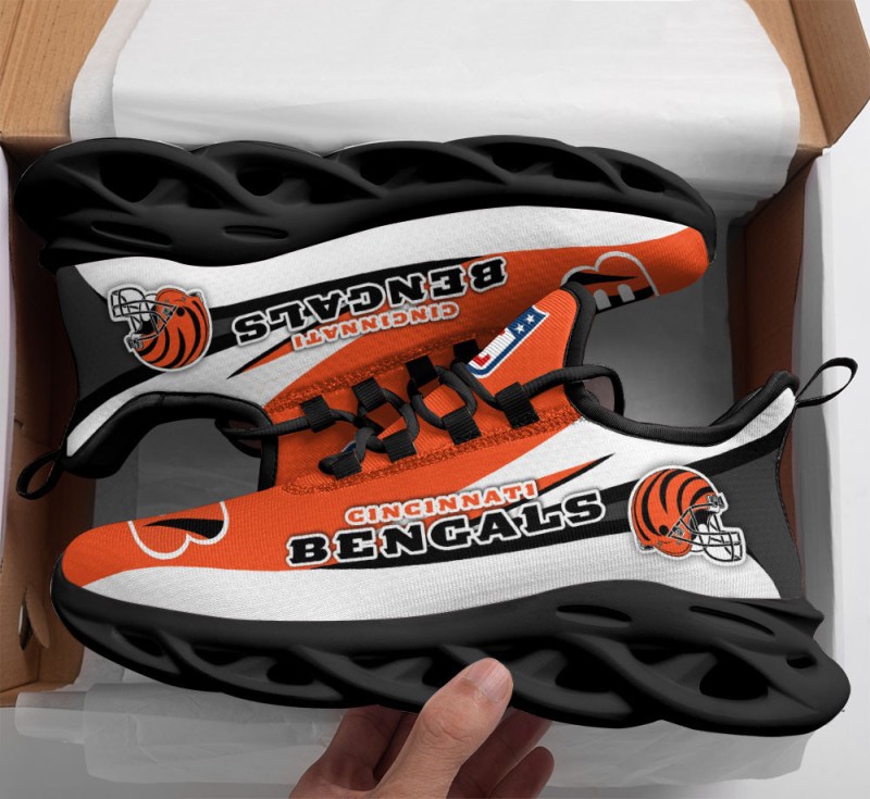 Cincinnati Bengals Yezy Running Sneakers Front View