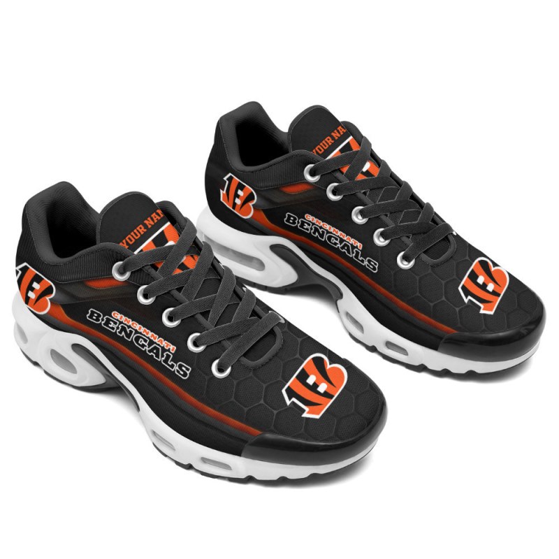 Cincinnati Bengals Personalized Plus T-N Youth Sneakers