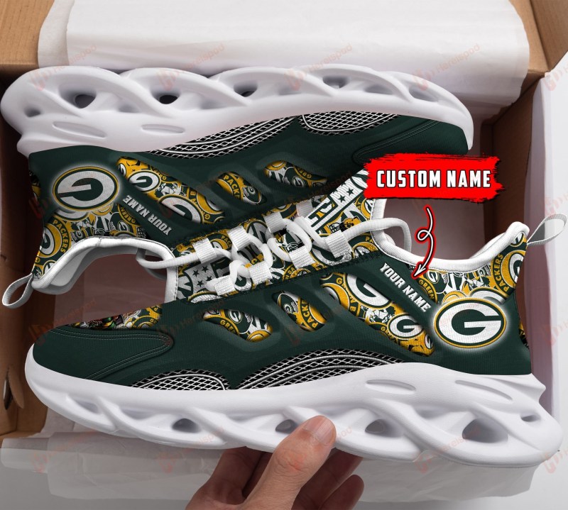 Green Bay Packers Personalized Yezy Running Sneakers