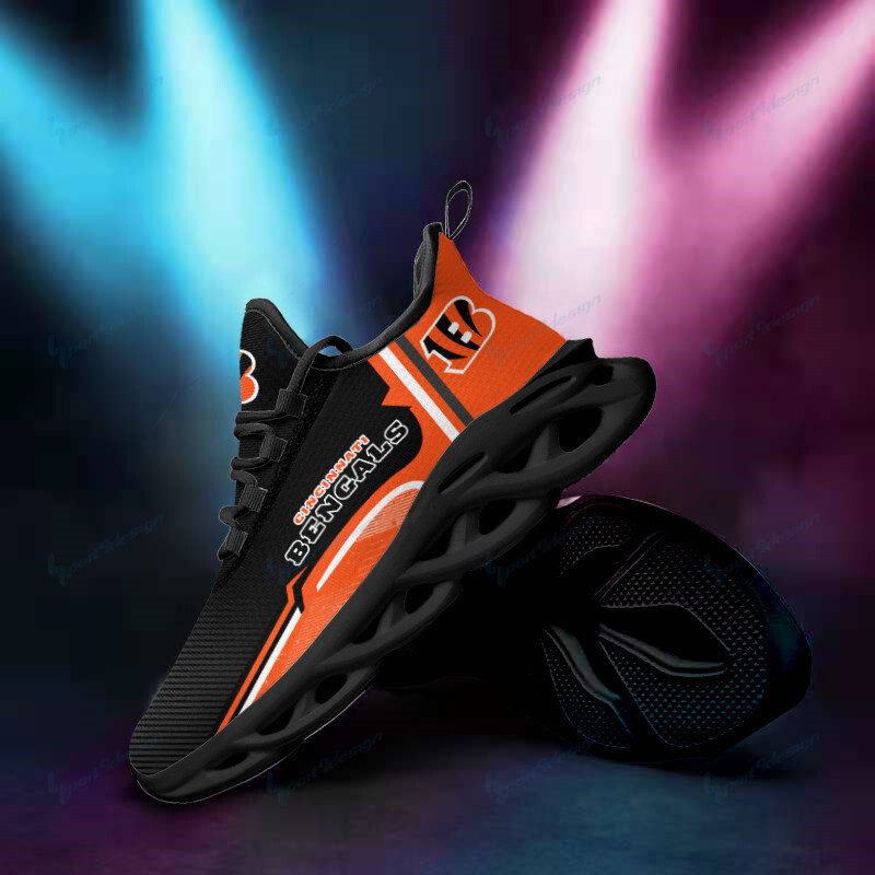 Cincinnati Bengals Yezy Running Sneakers Top View