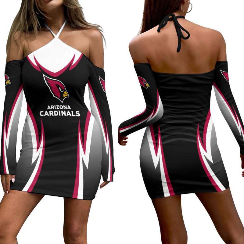 Arizona Cardinals Halter Lace-up Dress