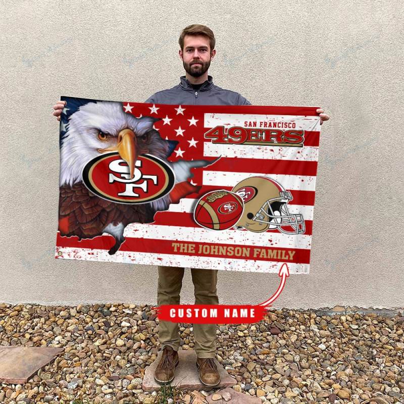 San Francisco 49ers Flag Custom Name