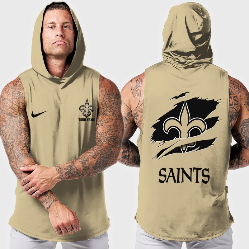 New Orleans Saints Men's Hooded Tank Top