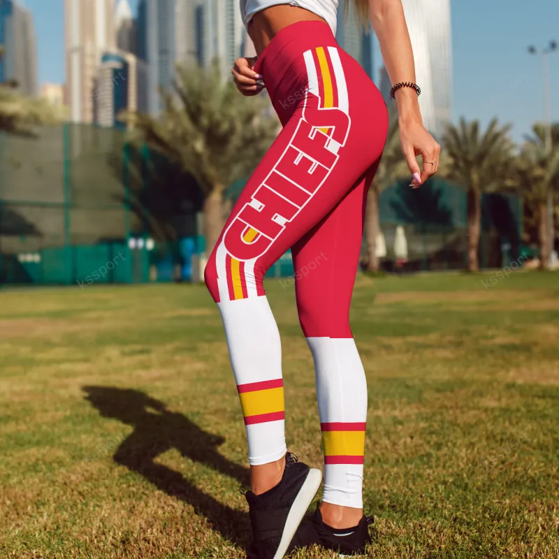 Kansas City Chiefs Leggings Back View