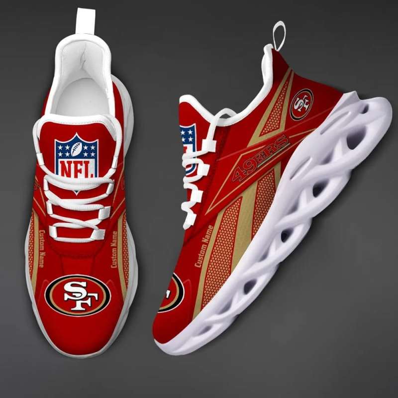 San Francisco 49ers Personalized Yezy Running Sneakers