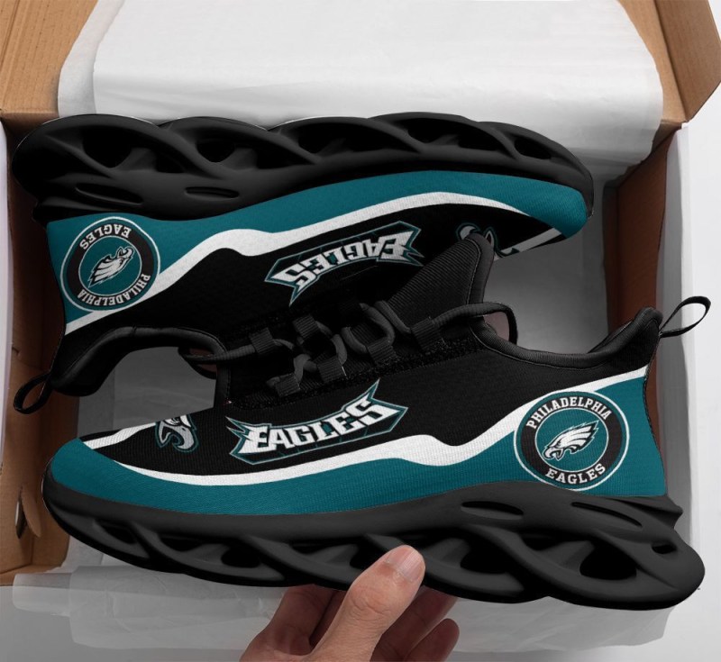 Philadelphia Eagles Yezy Running Sneakers - Top View