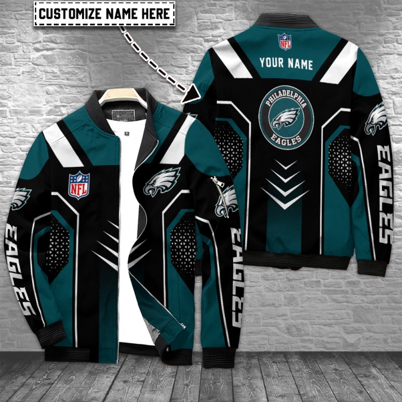 Philadelphia Eagles Personalized Bomber Jacket
