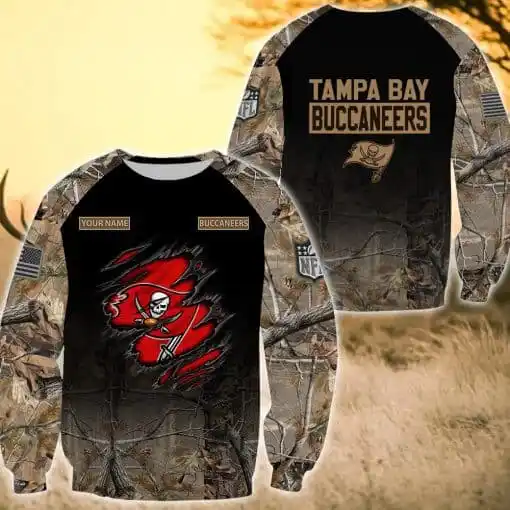 Tampa Bay Buccaneers Personalized Sweater Back View