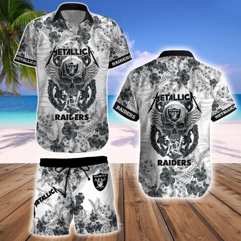 Las Vegas Raiders Hawaii Shirt & Shorts