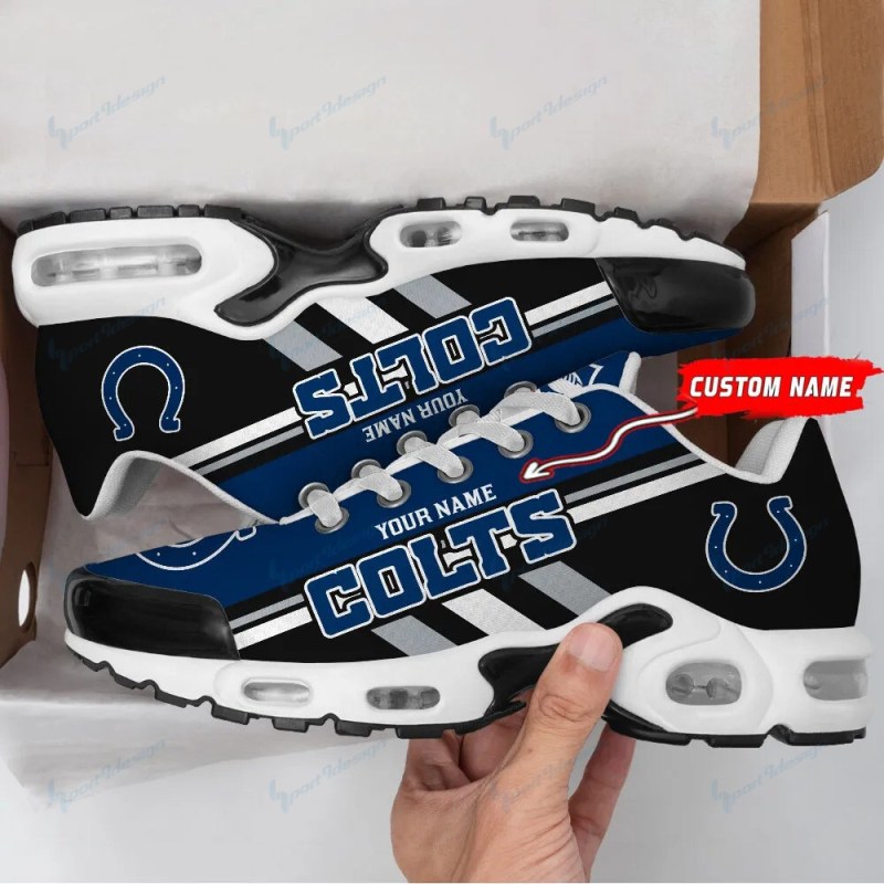Indianapolis Colts Personalized Plus T-N Youth Sneakers