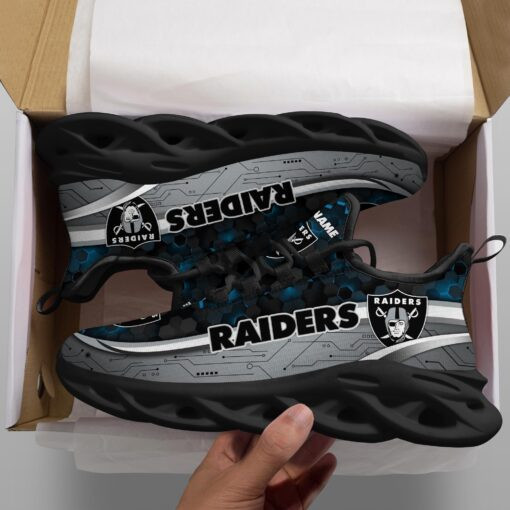 Las Vegas Raiders Personalized Yezy Running Sneakers