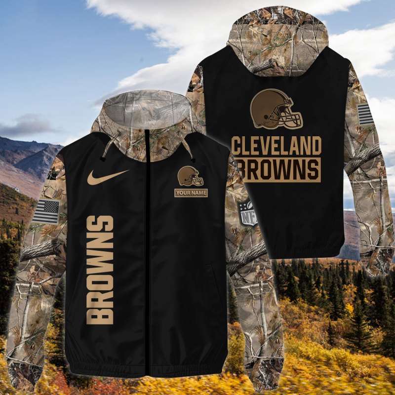 Cleveland Browns Outdoor Jacket - Side View