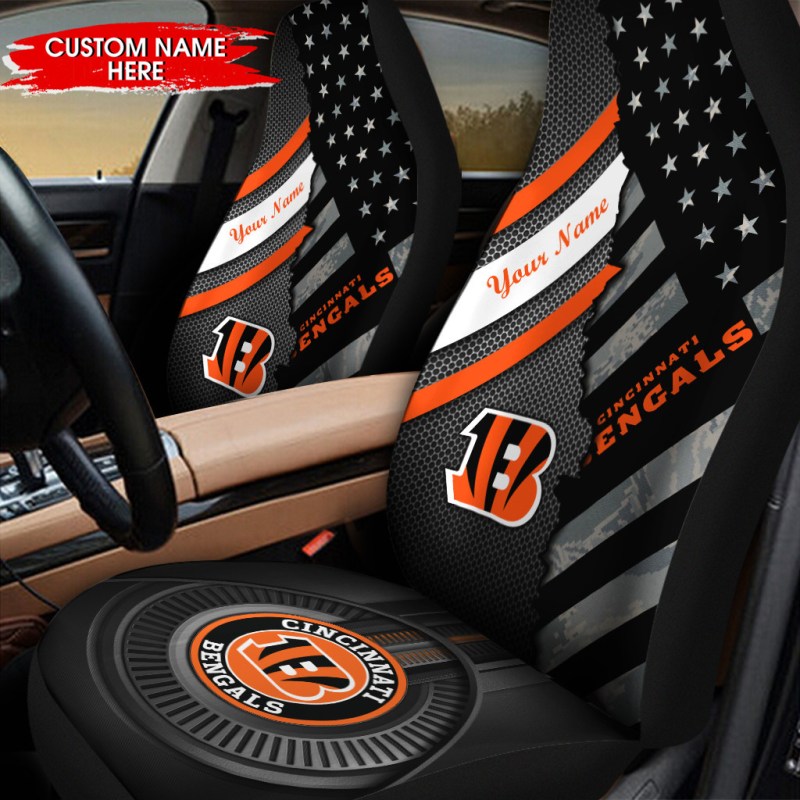 Cincinnati Bengals Personalized Car Seat Covers