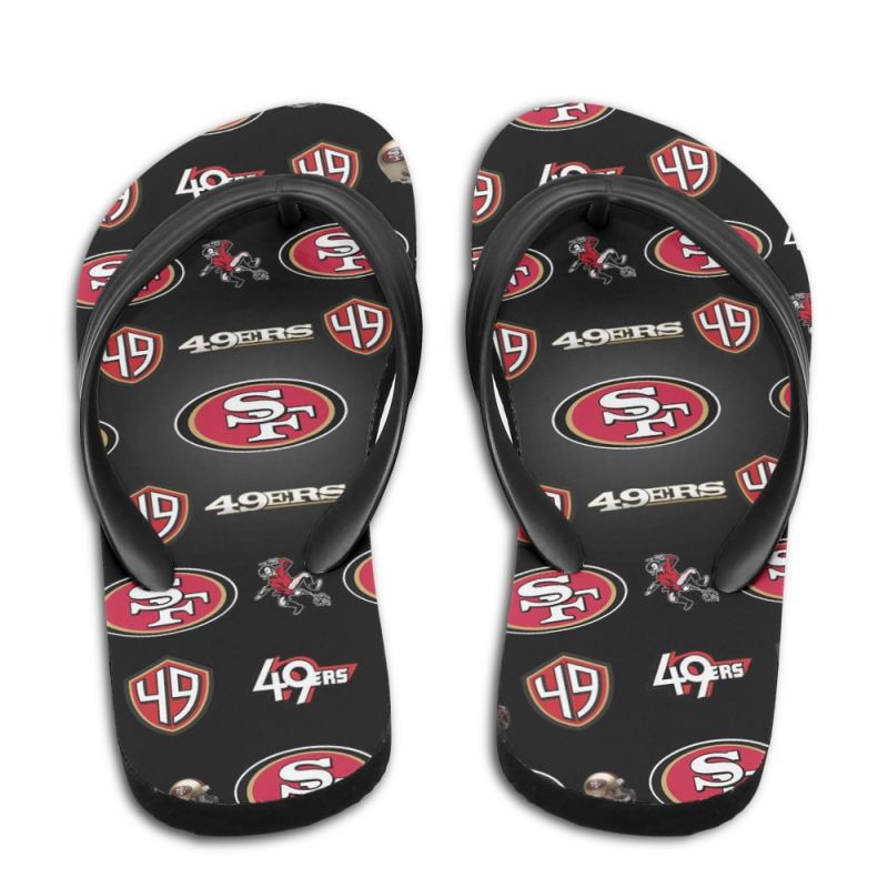 San Francisco 49ers Summer Flip Flop Front View