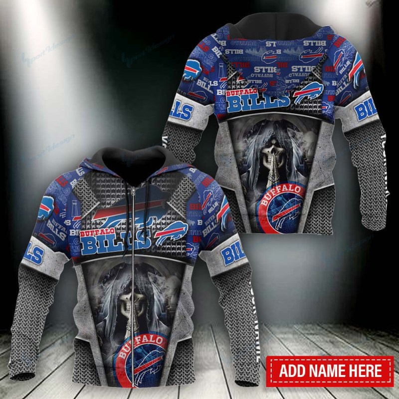Buffalo Bills Personalized Hoodie in Different View