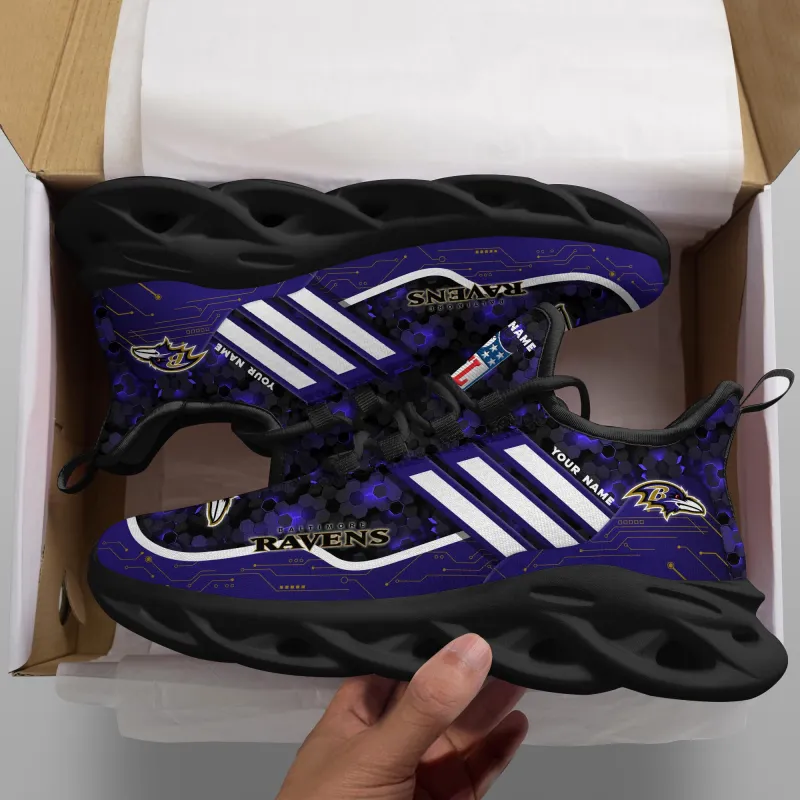 Baltimore Ravens Personalized Yezy Running Sneakers