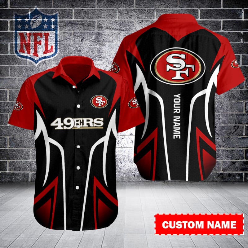 San Francisco 49ers Personalized Button Shirt Sizing Chart