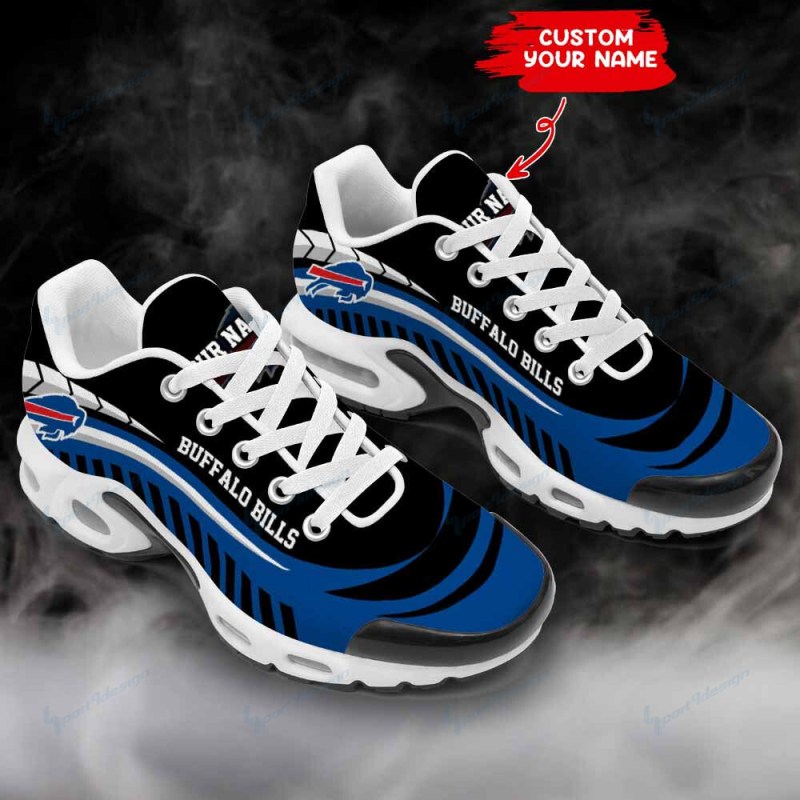 Buffalo Bills Personalized Plus T-N Youth Sneakers in action