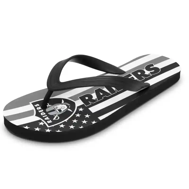 Raiders Flip Flops