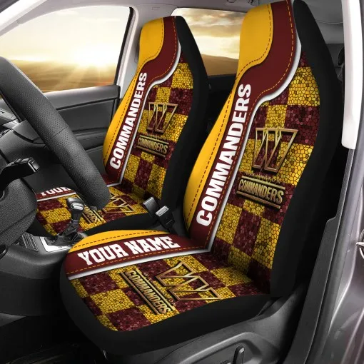 Washington Commanders Personalized Car Seat Covers