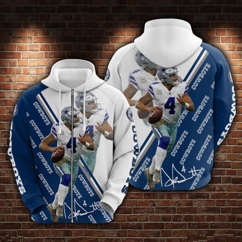 Dallas Cowboys Dak Prescott Limited Hoodie Side View