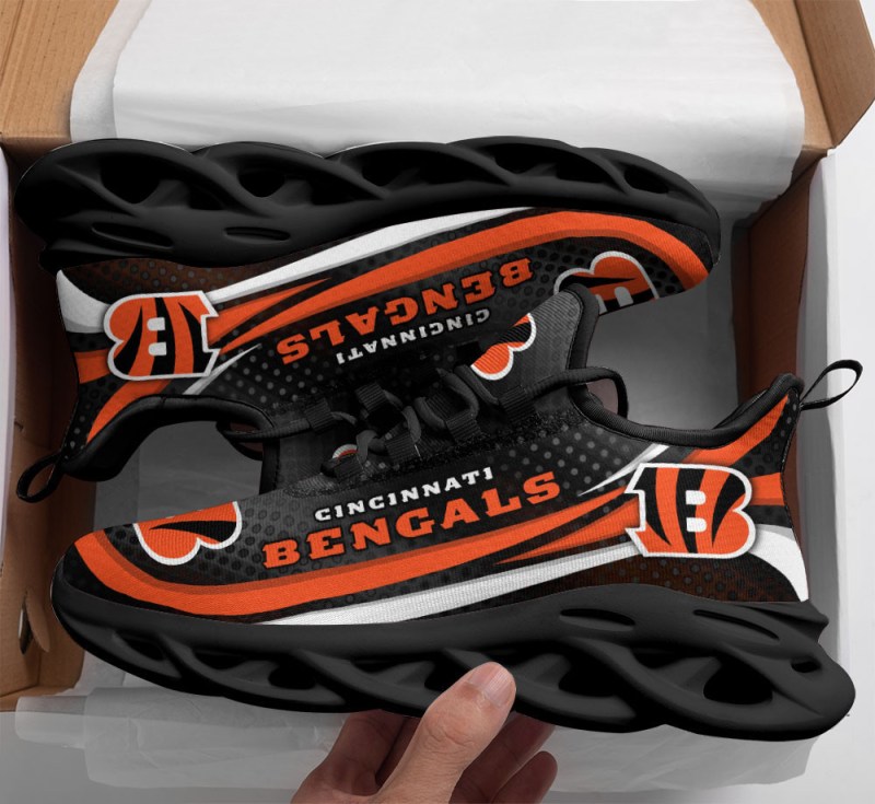 Cincinnati Bengals Yezy Running Sneakers Side View