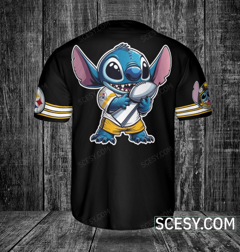 Pittsburgh Steelers Baseball Jersey - Side View