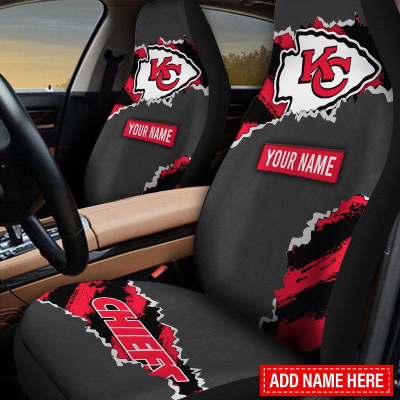Kansas City Chiefs Personalized Car Seat Covers