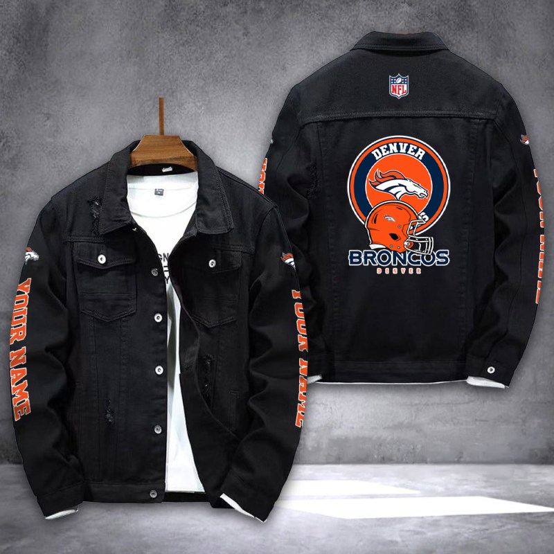 Denver Broncos Denim Jacket Image 2