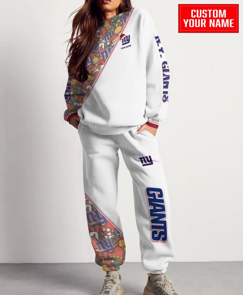 New York Giants Christmas Pattern Unisex Combo Sweatshirt And Sweatpants