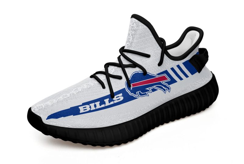 Buffalo Bills Yeezy Shoes Side View