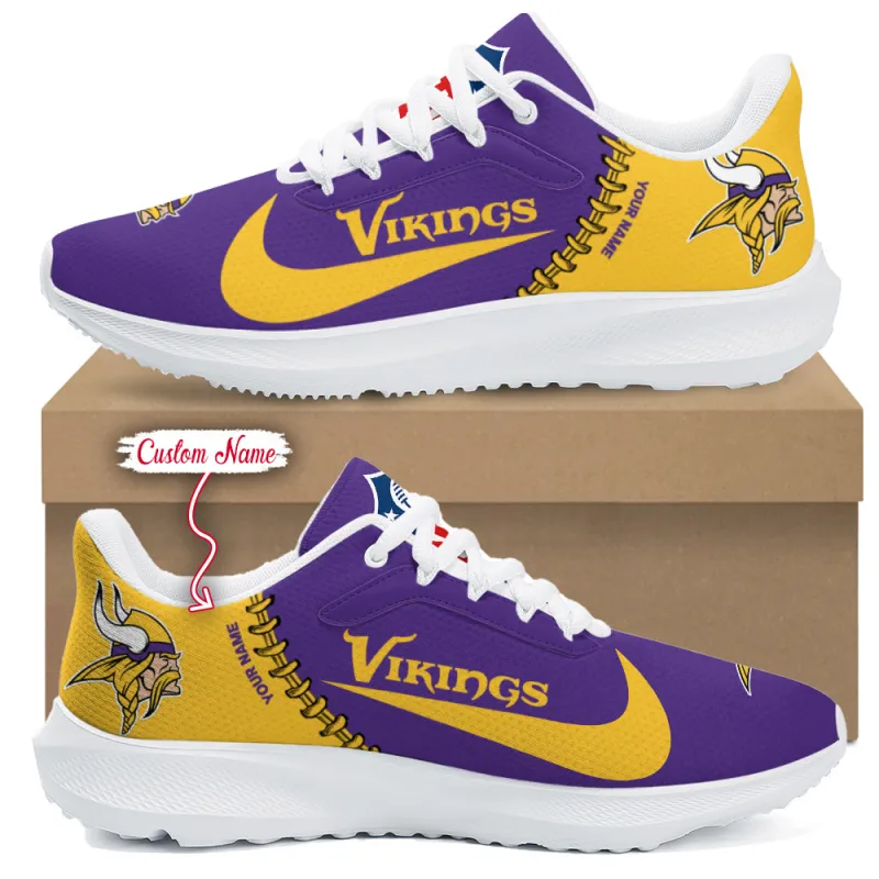 Minnesota Vikings Lightweight Patch Decor Running Shoes