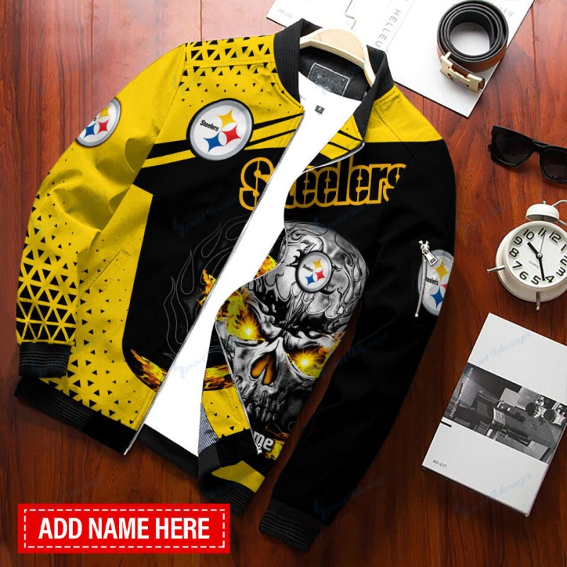 Pittsburgh Steelers Personalized Bomber Jacket 2