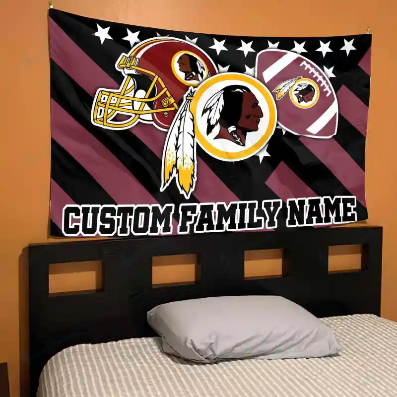 Washington Redskins Personalized Flag