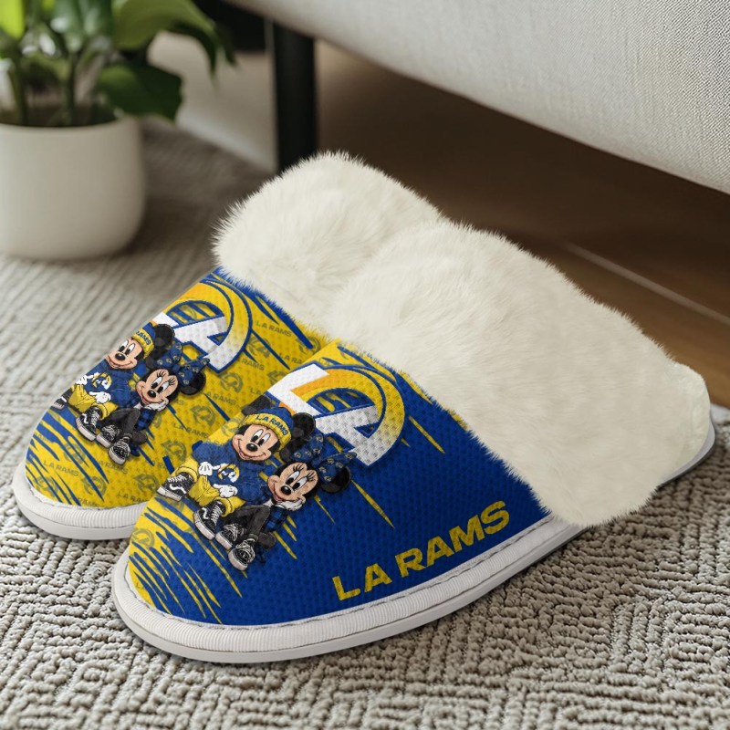 Los Angeles Rams Fuzzy Slippers