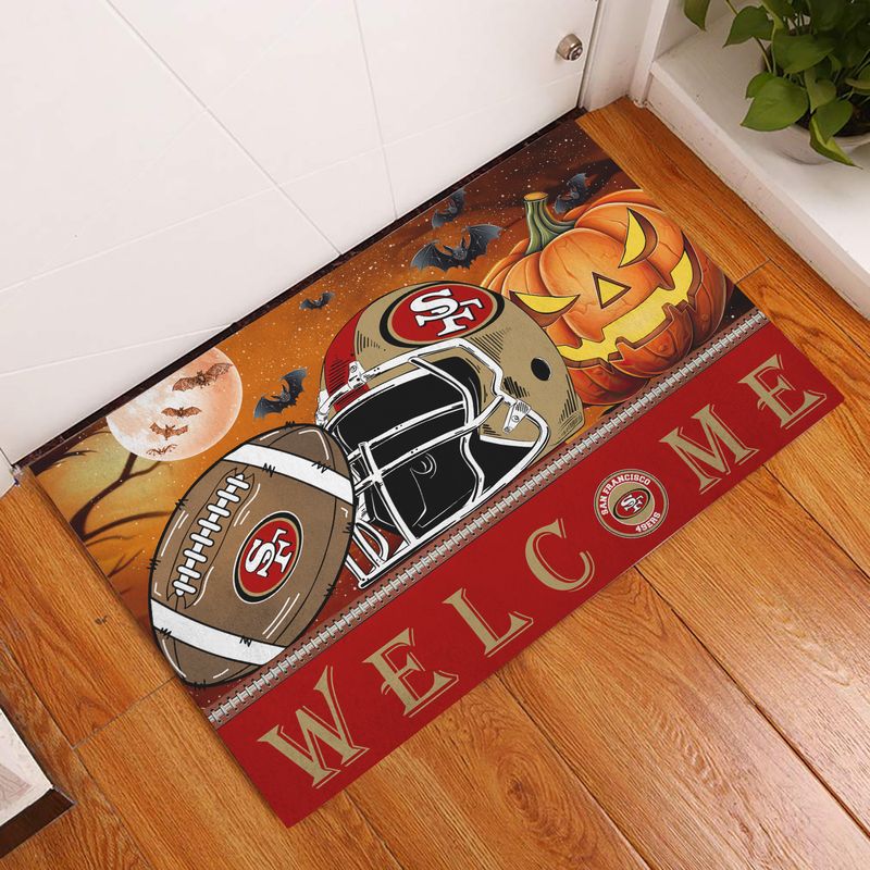 San Francisco 49ers Halloween Doormat